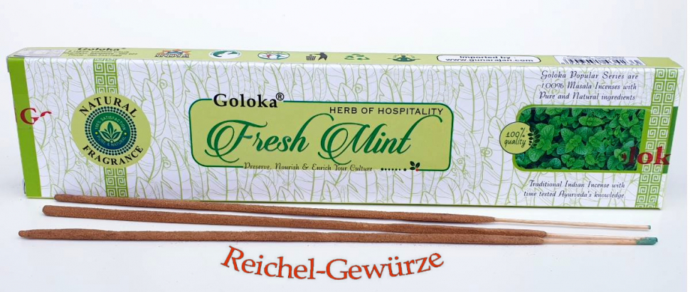 Räucherstäbchen GOLOKA Minze,12x15g